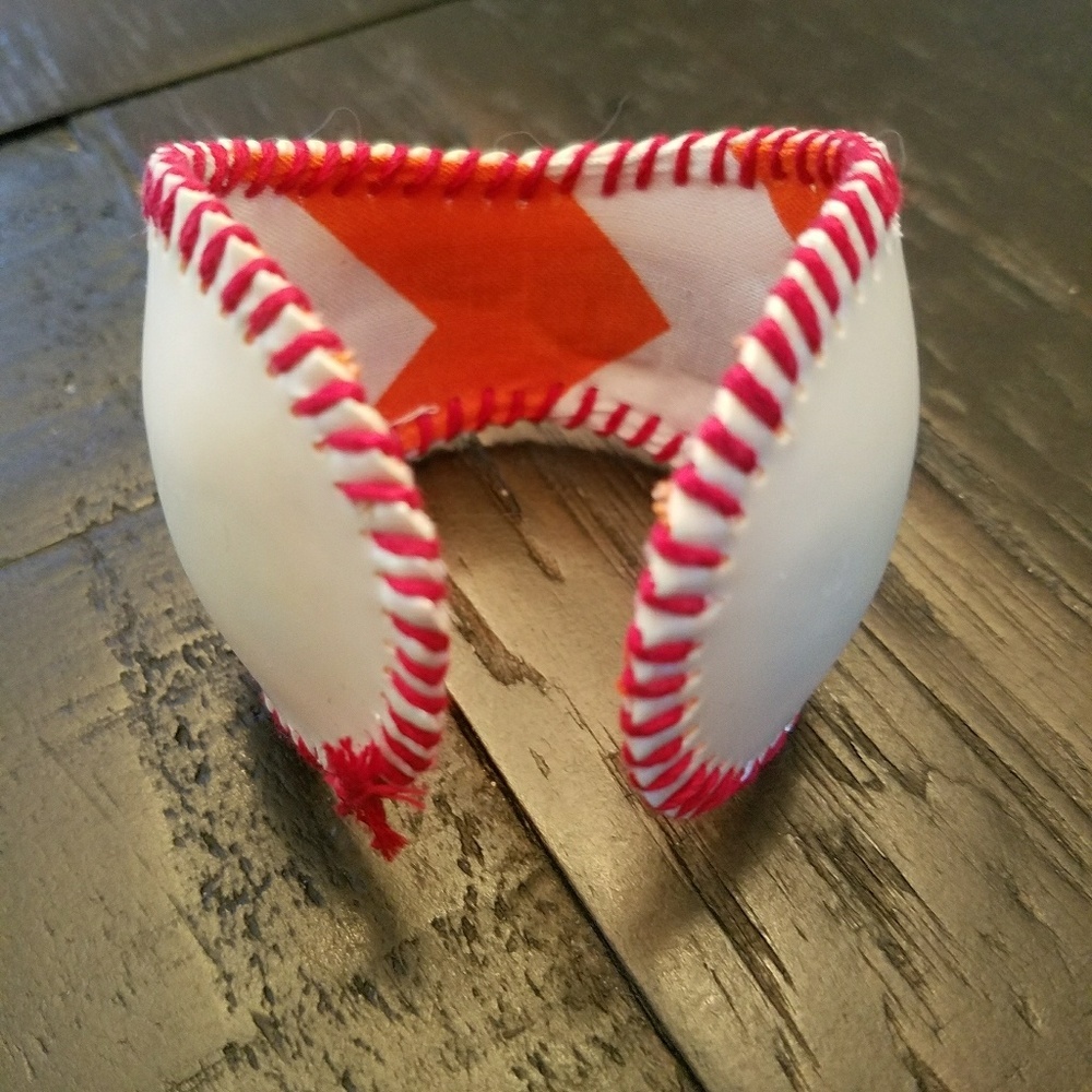 Florida Marlins Baseball Cuff Bracelet - Picture 2 of 2